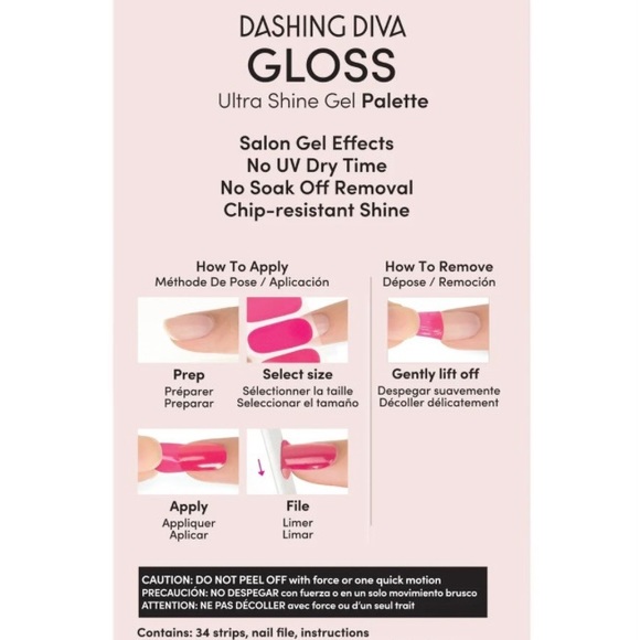 Dashing Diva Gloss Ultra Shine Gel Palette | 2 Pack | Pink Sorbet & Palm Beach - Picture 4 of 4